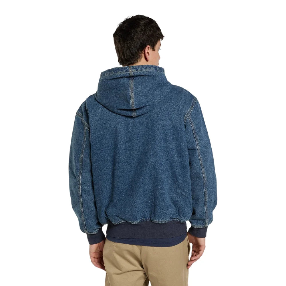DICKIES Hilham Denom Hooded Bomber Jacket Blue DK0A89FBL891