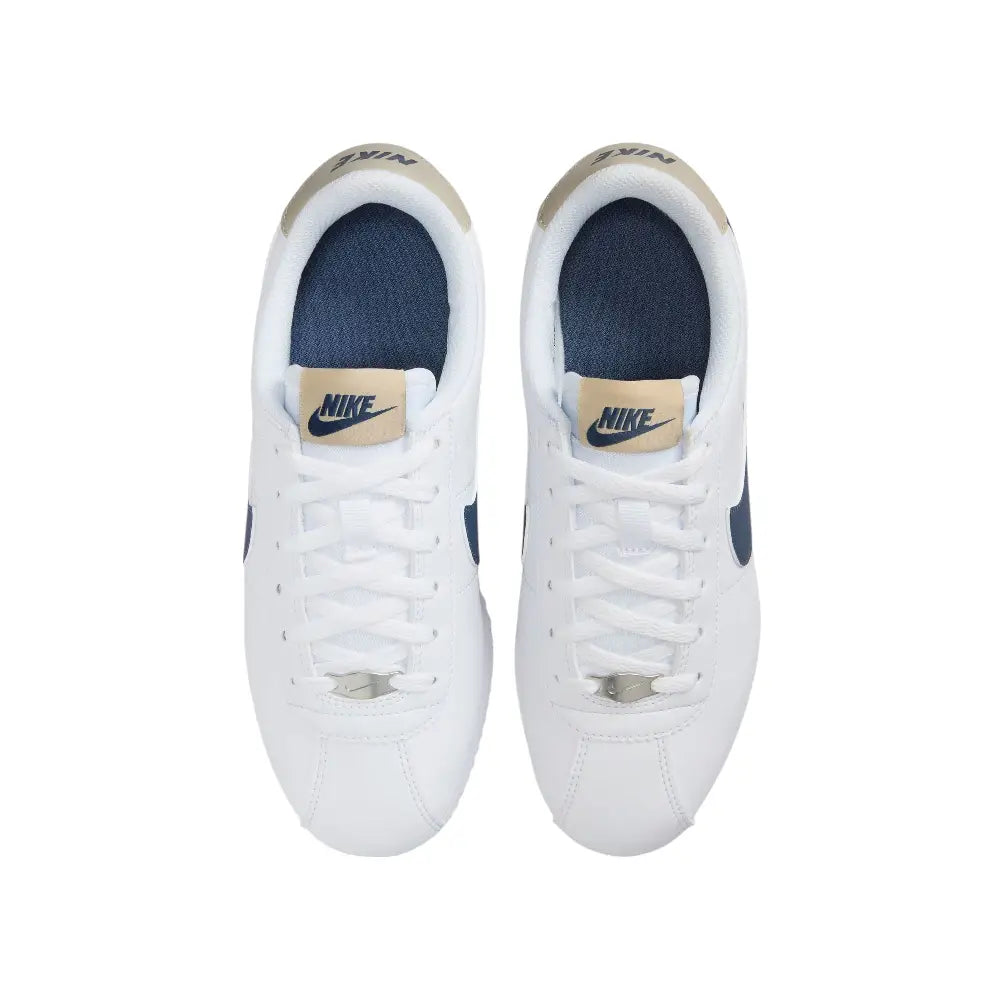 NIKE Cortez White Khaki Thunder Blue GS DM0950-114