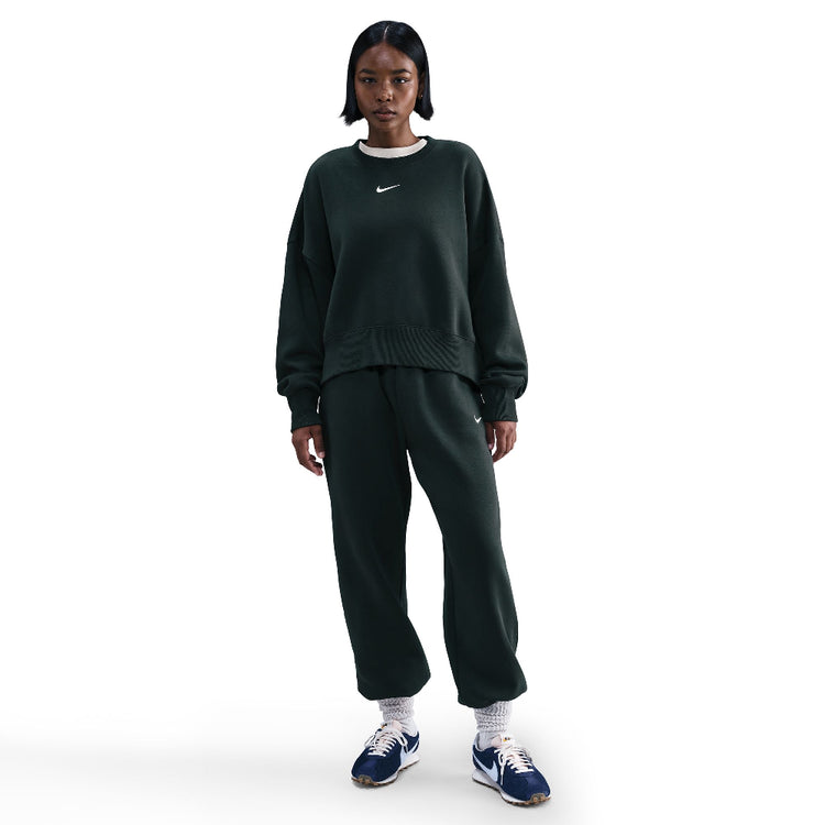 NIKE Sportswear Phoenix Fleece Over-Oversized Crew-Neck Sweatshirt Green DQ5761-390