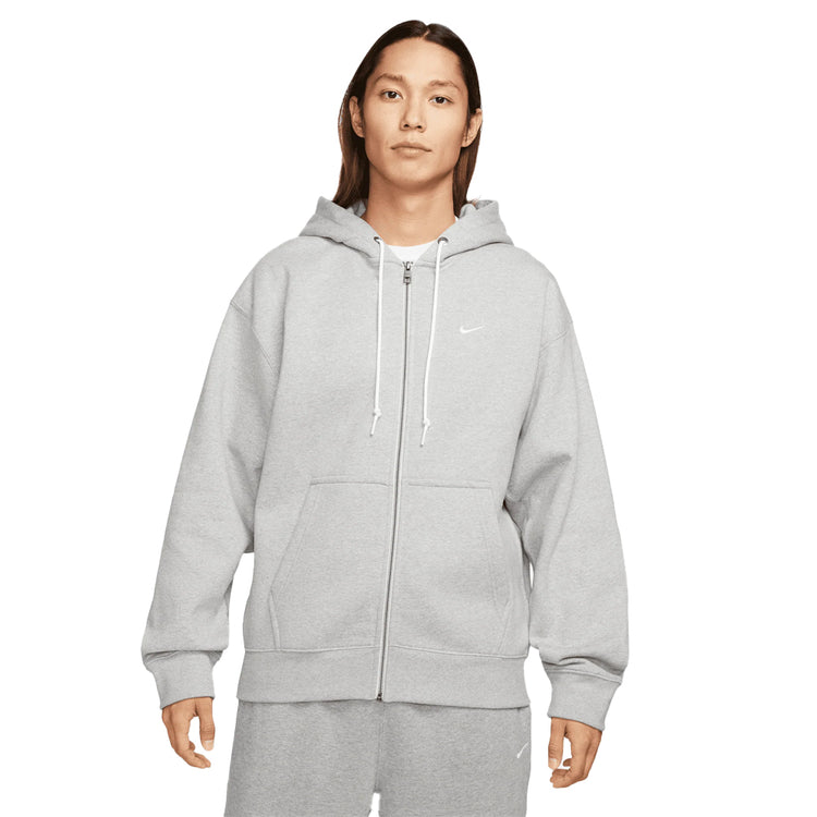 NIKE Solo Swoosh Full-Zip Hoodie Grey DR0403-063