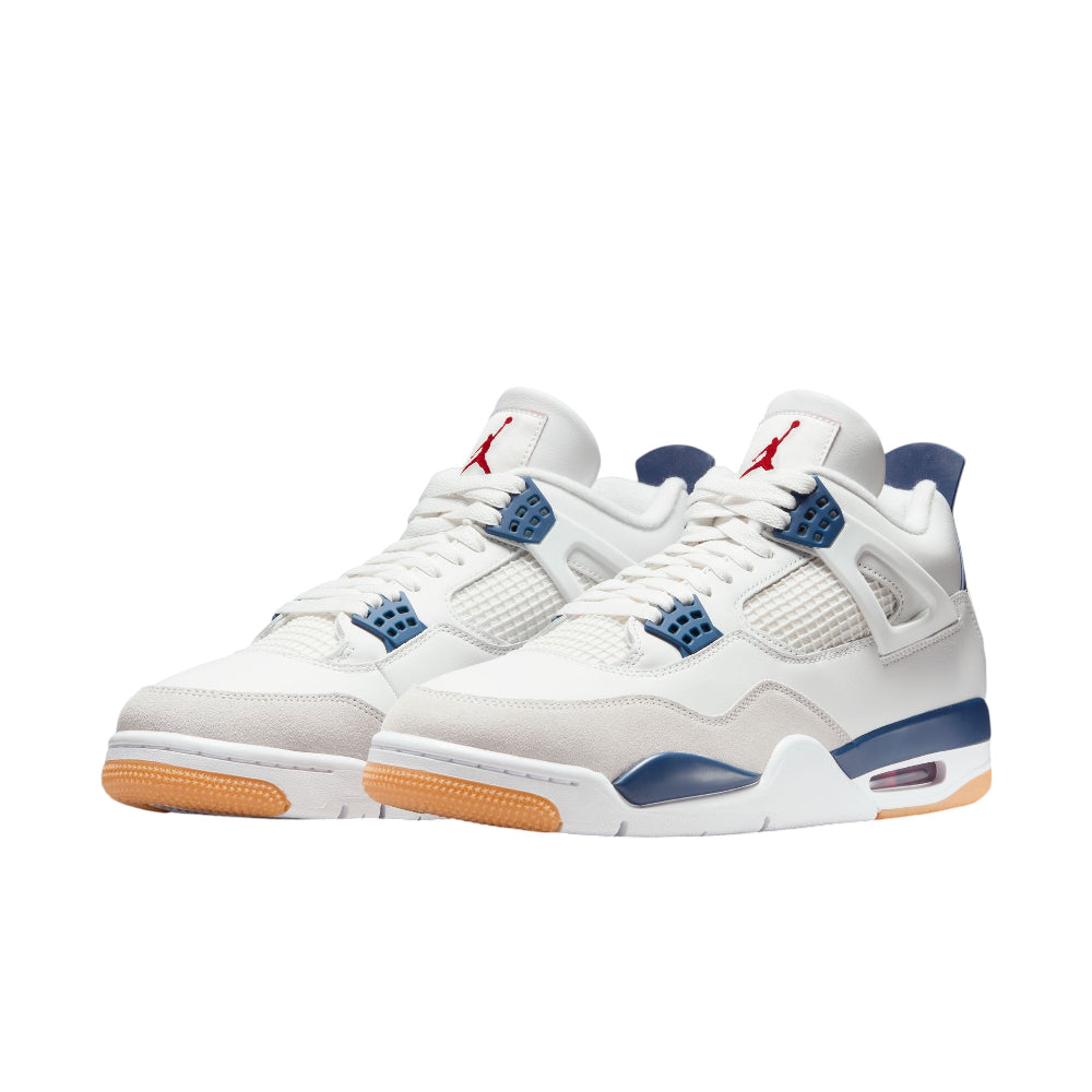 JORDAN Nike SB x Air Jordan 4 SP White Navy Sneakers DR5415-100
