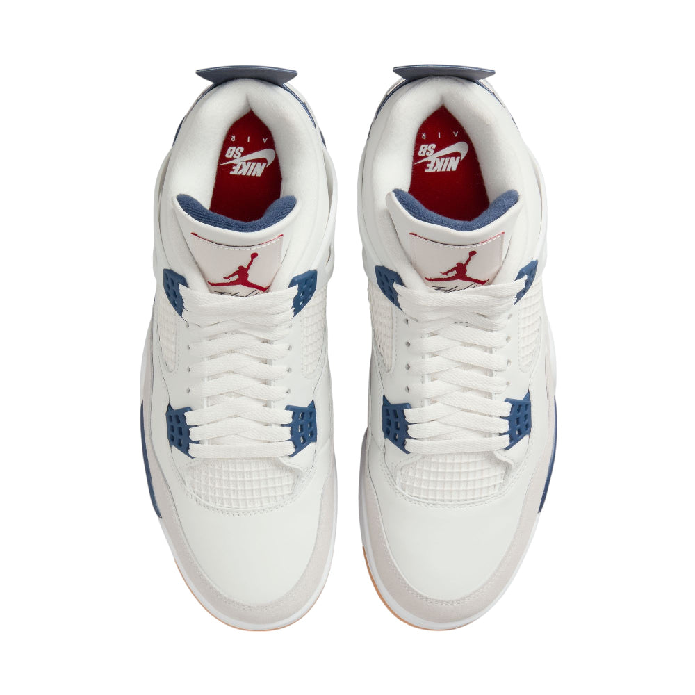 JORDAN Nike SB x Air Jordan 4 SP White Navy Sneakers DR5415-100