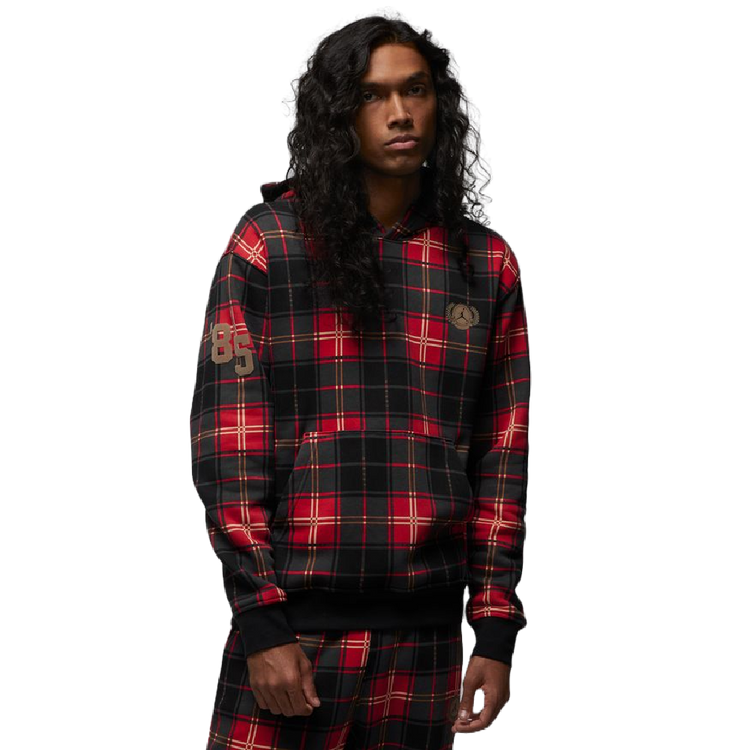 JORDAN Essential Holiday Fleece Hoodie Red DV1578-612