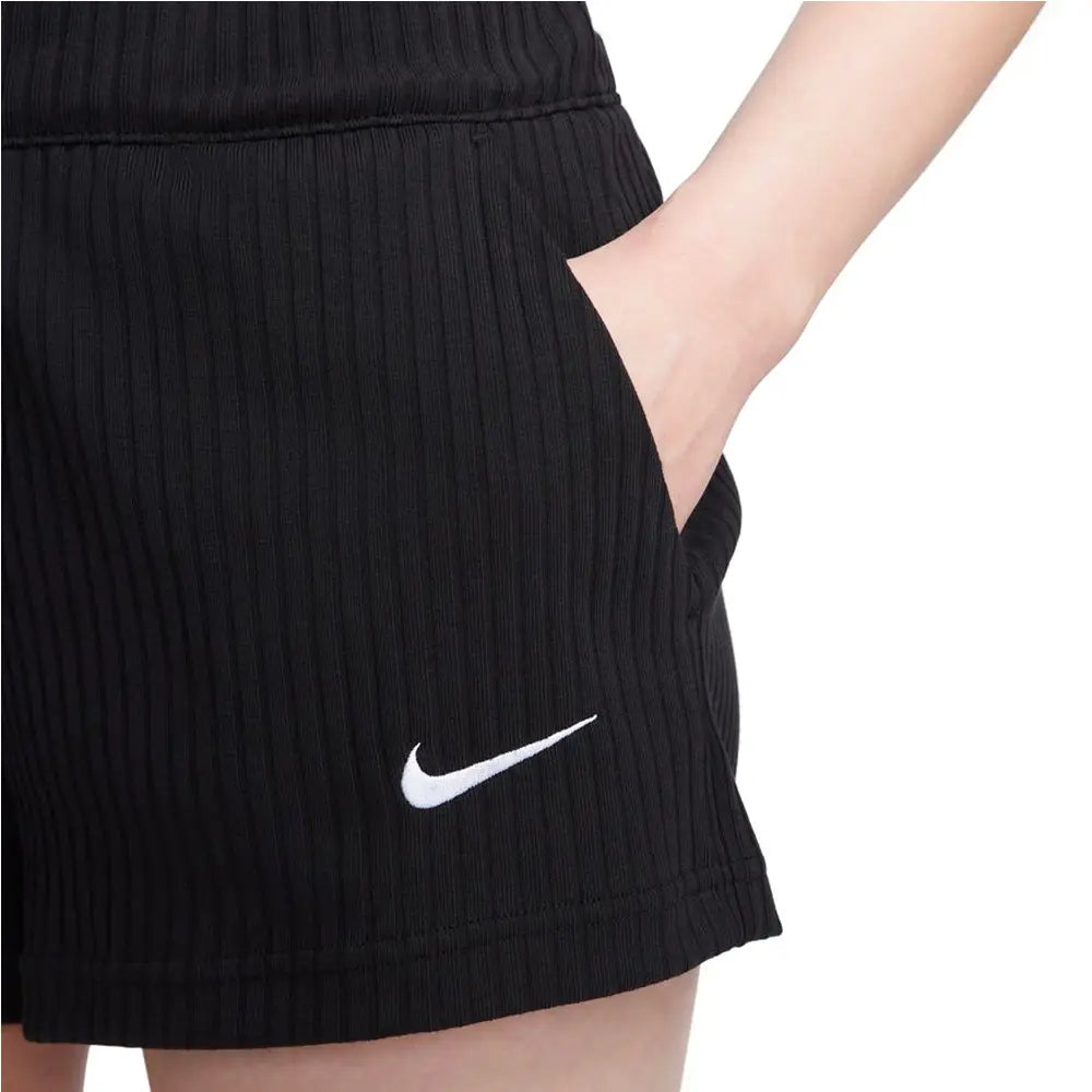 NIKE W NSW RIB JRSY SHORT DV7862-010
