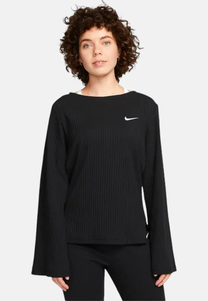NIKE W NSW RIB JRSY LS TOP DV7866-010