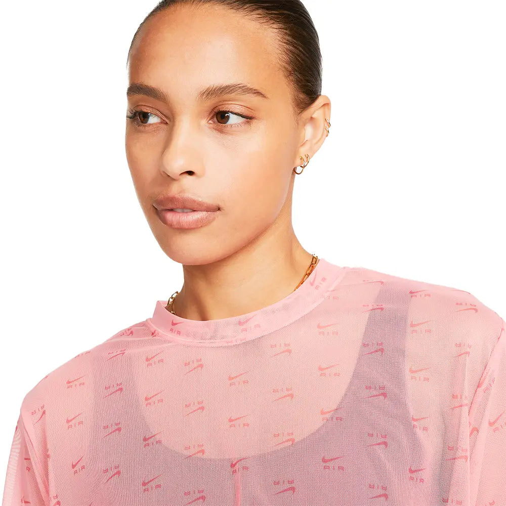 NIKE Sportswear Air All Over Print Mesh Crop Top DV8245-611