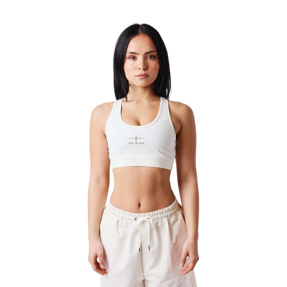 PXP - PROJECT X PARIS Slowly Sports Bra Top Beige F261072-GC