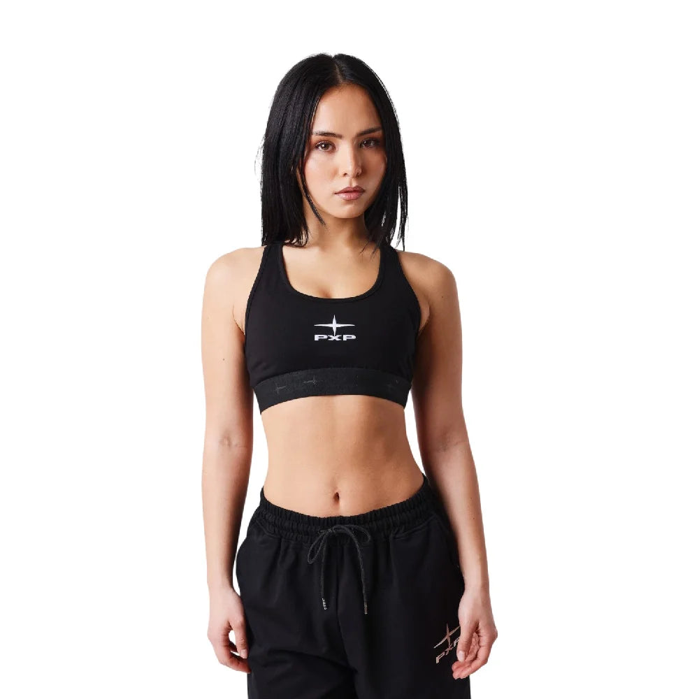 PXP - PROJECT X PARIS Slowly Sports Bra Top Black F261072-BK