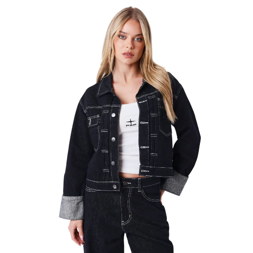 PXP - PROJECT X PARIS Fierce Denim Jacket Black F263321-BK