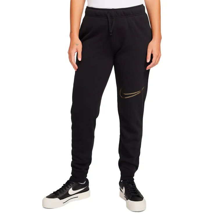 NIKE W NSW CLUB FLC SHINE MR PANT FB8760-010