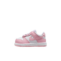NIKE Dunk Low White/Med Soft Pink TD Sneakers  FB9107-125