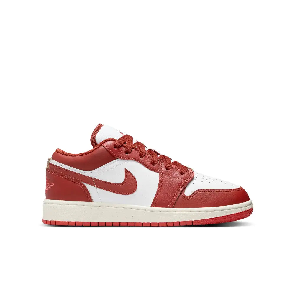 JORDAN Air Jordan 1 Low SE White Dune Red (GS) FJ3465-160