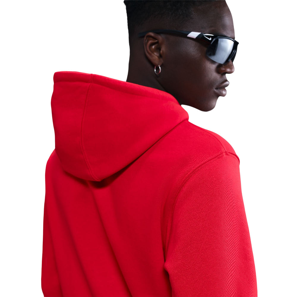 NIKE Club Pullover Fleece Hoodie Red FN3859-657