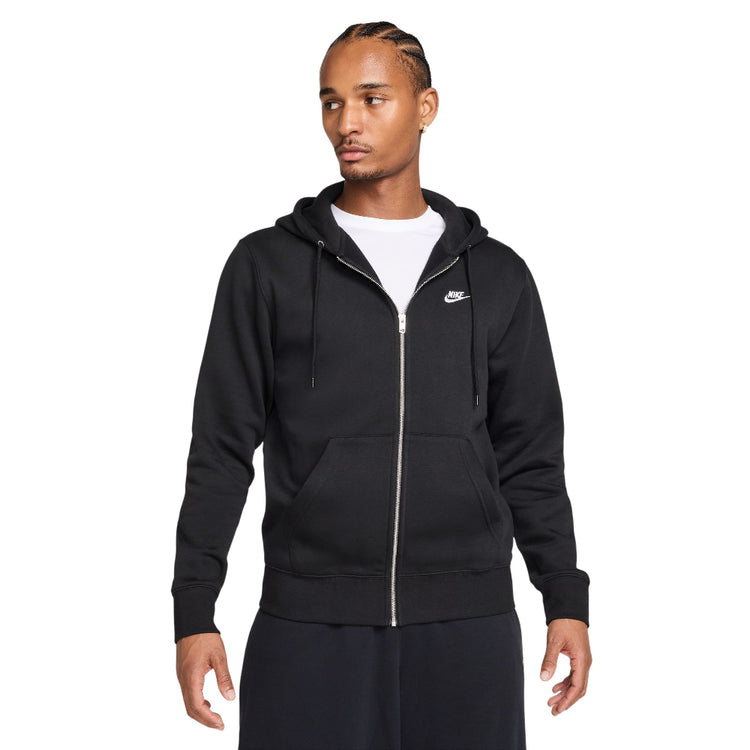 NIKE Club Full-Zip Fleece Hoodie Black FN3861-010