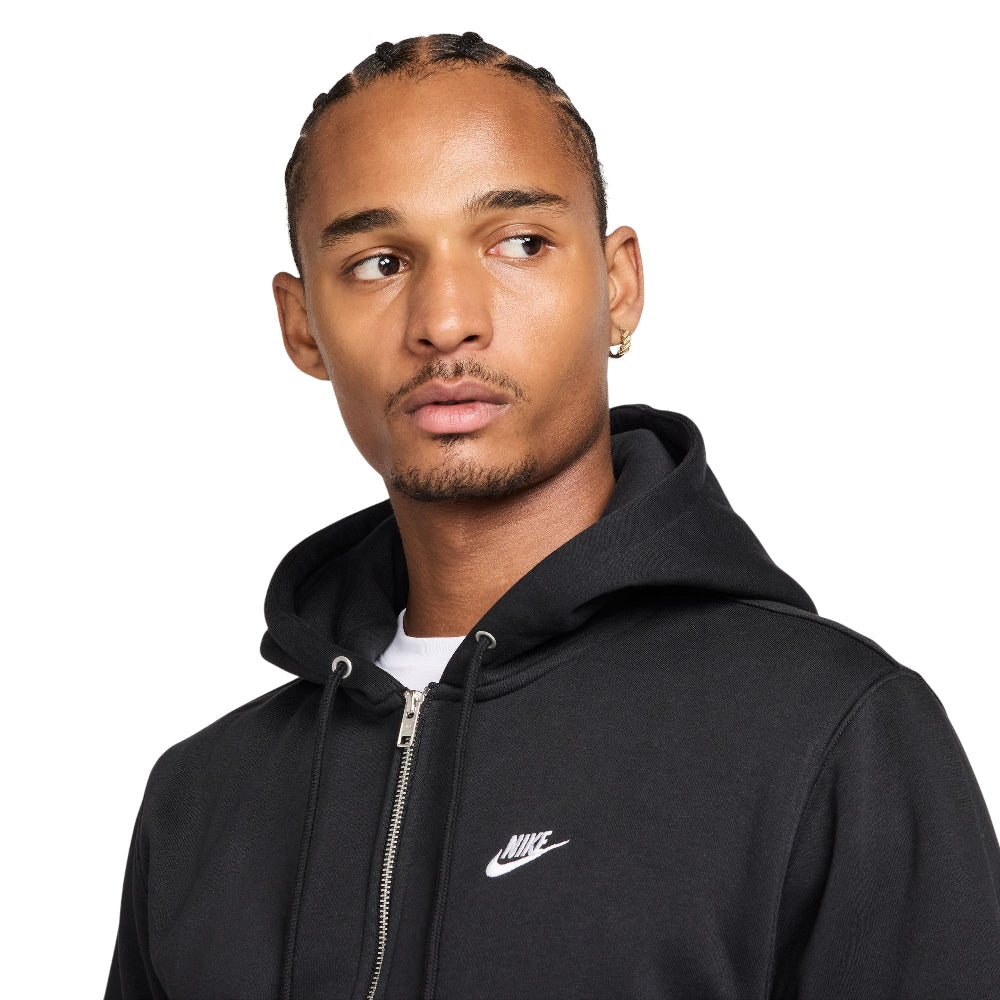 NIKE Club Full-Zip Fleece Hoodie Black FN3861-010