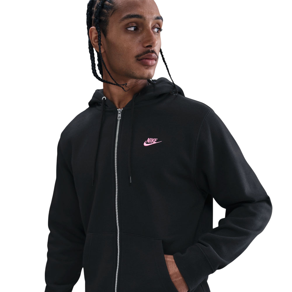 NIKE Club Full-Zip Fleece Hoodie Black FN3861-011