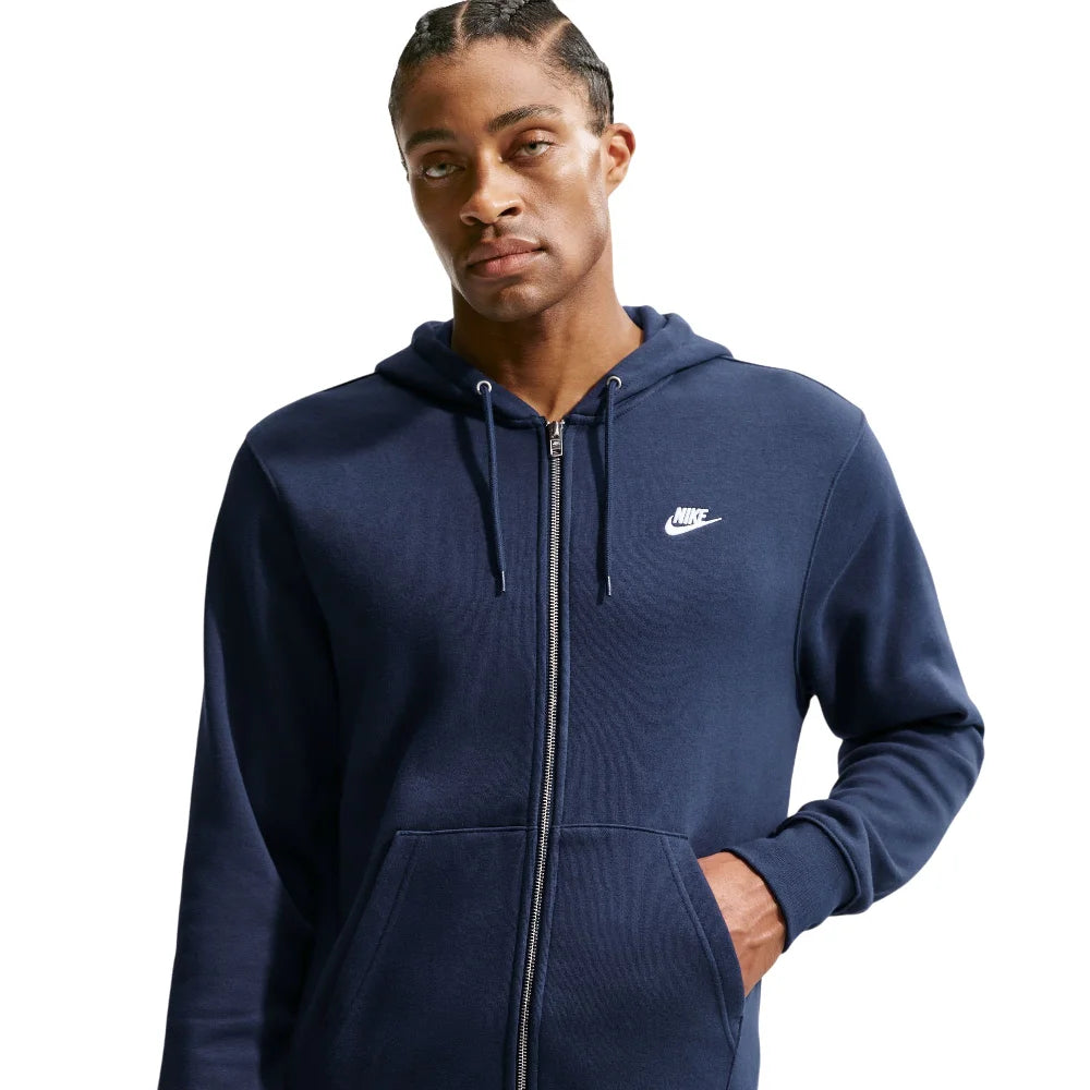NIKE Club Full-Zip Fleece Hoodie Blue FN3861-451