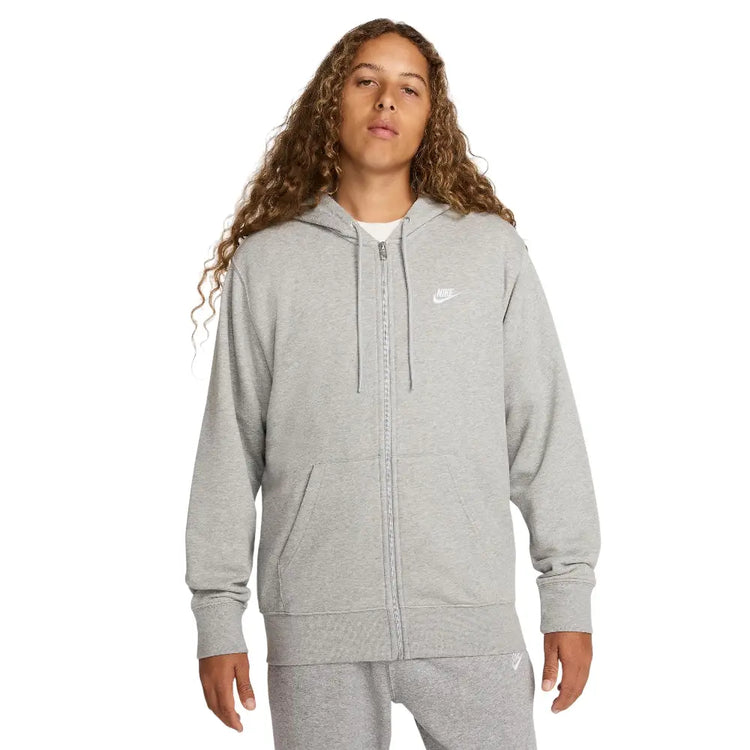 NIKE Club Full-Zip French Terry Hoodie Grey FN3884-063