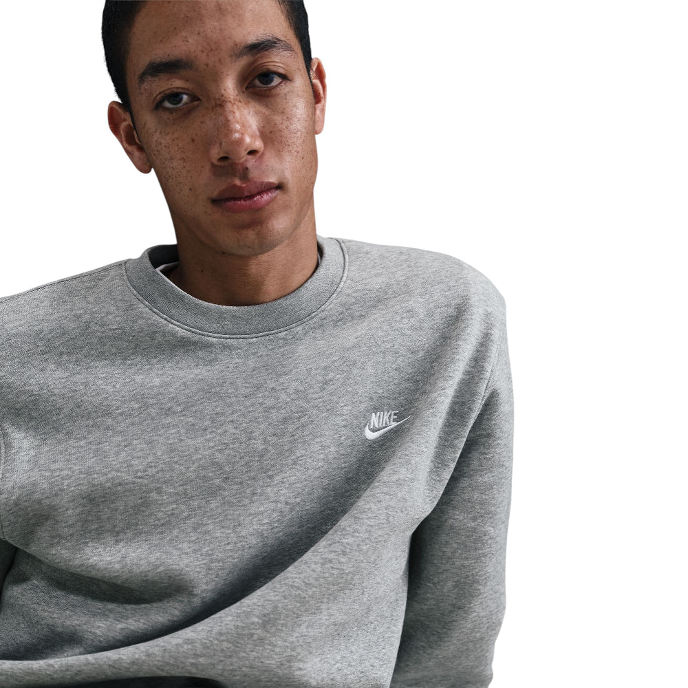 NIKE Club Fleece Crew Sweat Grey FN3886-063