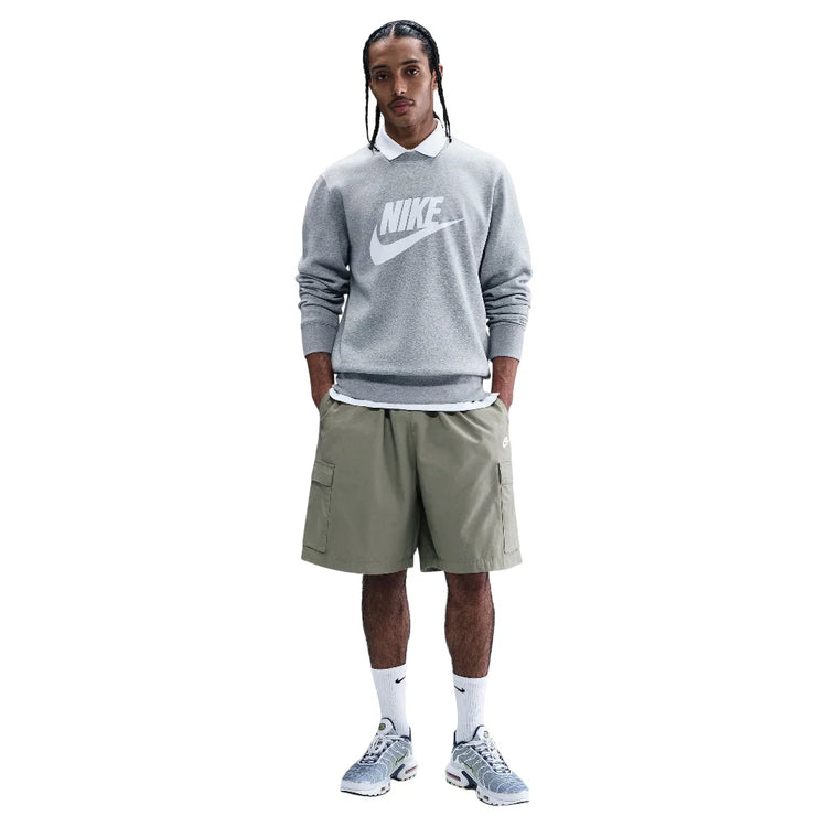 NIKE Sportswear Club Graphic Fleece Crew Grey FN3890-063