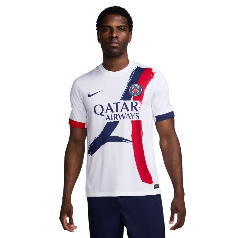 NIKE Paris Saint-Germain 2025/26 Stadium Away Nike Dri-FIT Soccer Replica Jersey White FN8781-101