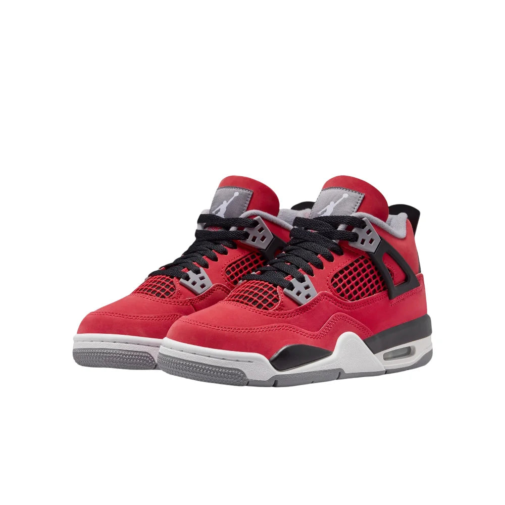 JORDAN Air Jordan 4 Retro Toro Bravo Red Sneakers (GS) FQ8213-600