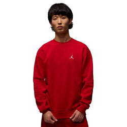 Brooklyn Fleece Crew-Neck Sweatshirt Red - XL