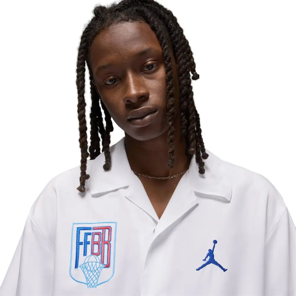 NIKE Jordan Sport X F√©D√©Ration Fran√ßaise De Basketball Warm-Up Shirt FZ0951-100