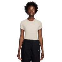 NIKE Sportswear Chill Knit Cropped T-Shirt Beige HF9538-105