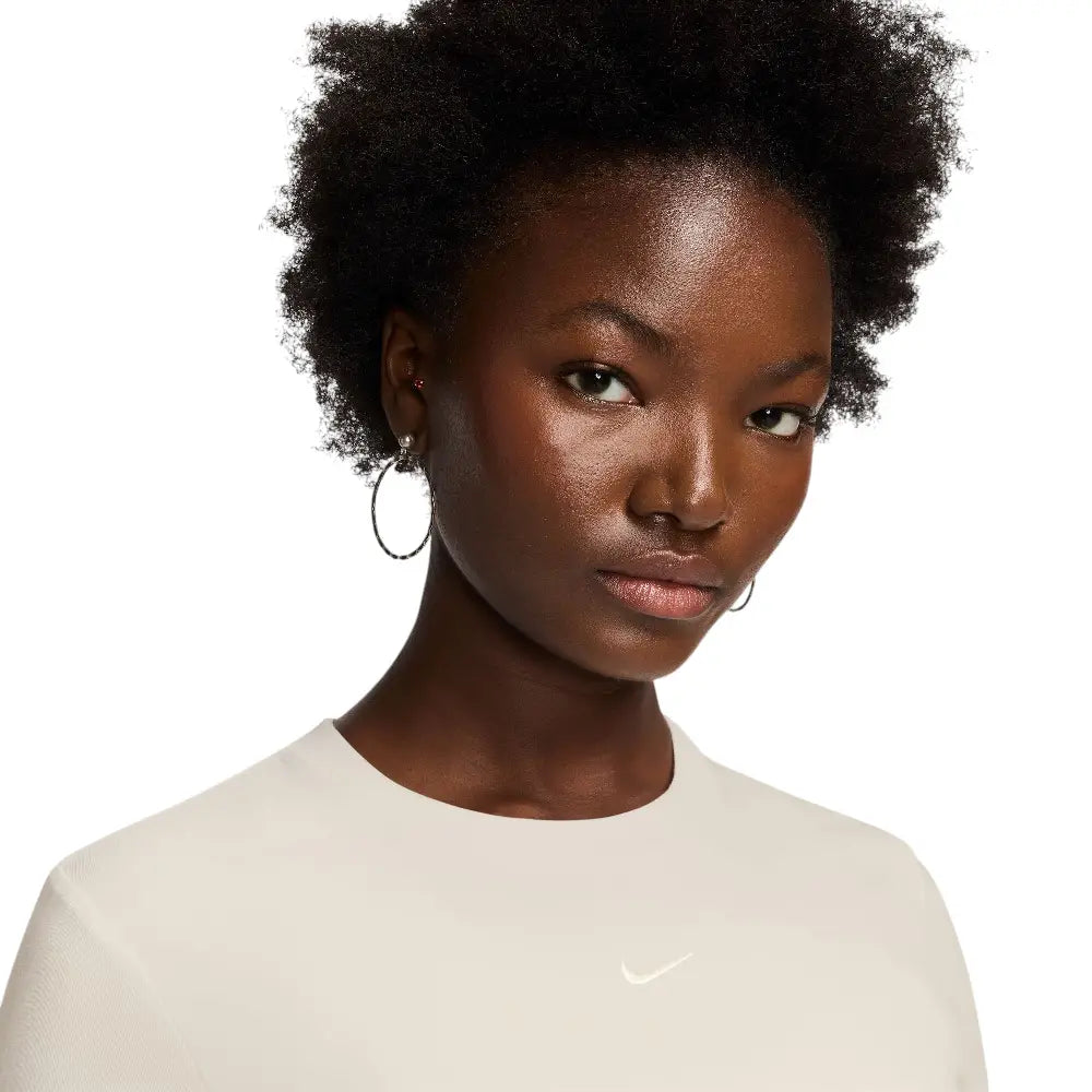 NIKE Sportswear Chill Knit Cropped T-Shirt Beige HF9538-105