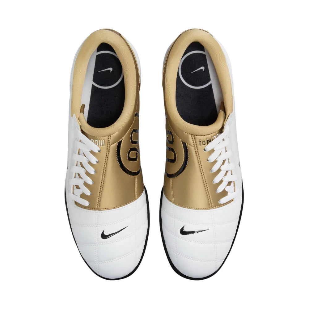 NIKE Total 90 III White & Metallic Gold Sneakers HJ9351-101