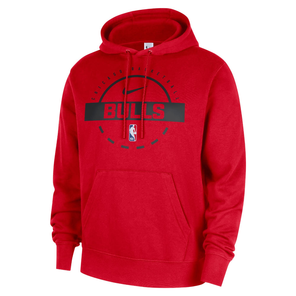 NIKE Chicago Bulls Club Nike NBA Practice Pullover Hoodie Red HM7179-657