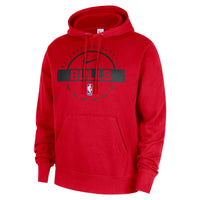 NIKE Chicago Bulls Club Nike NBA Practice Pullover Hoodie Red HM7179-657