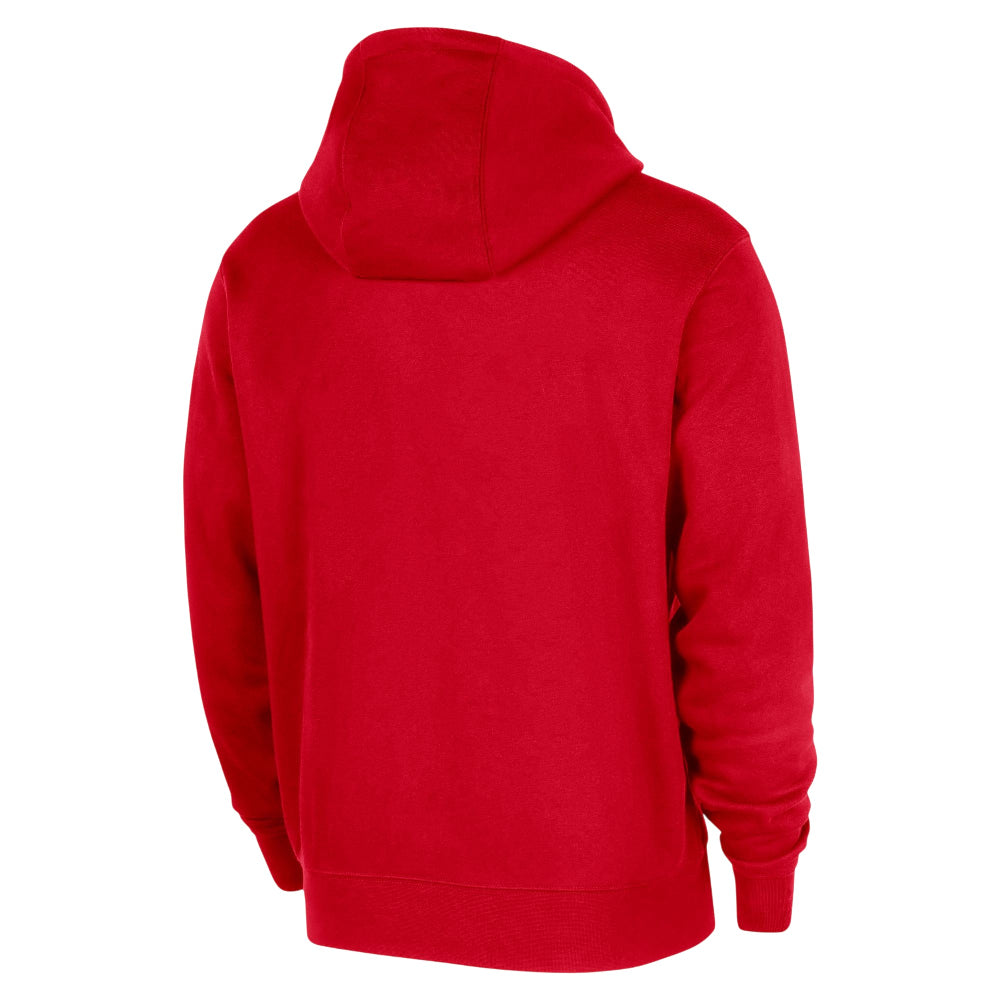 NIKE Chicago Bulls Club Nike NBA Practice Pullover Hoodie Red HM7179-657