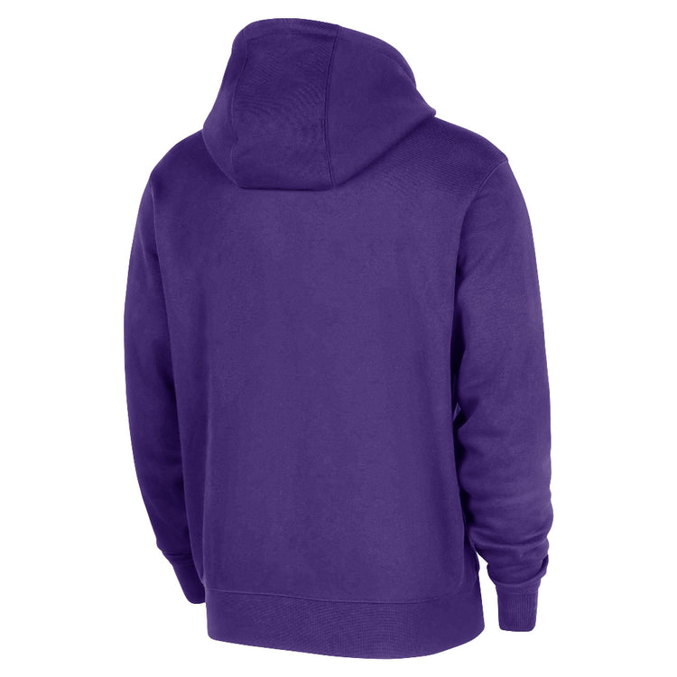NIKE Los Angeles Lakers Club NBA Practice Pullover Hoodie Purple HM7189-504