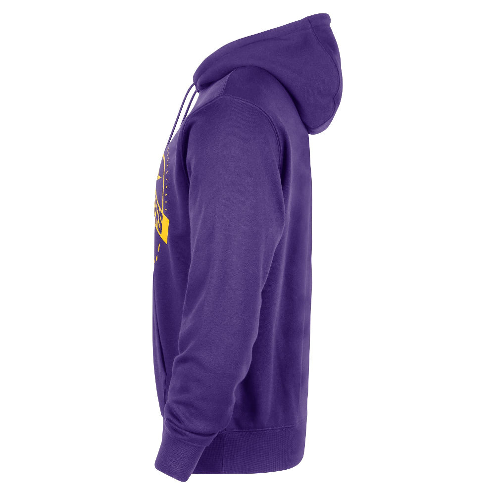 NIKE Los Angeles Lakers Club NBA Practice Pullover Hoodie Purple HM7189-504