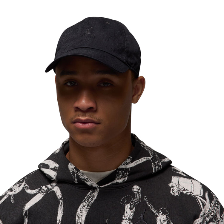 JORDAN Club Unstructured Curved-Bill Hat Black HQ1963-011