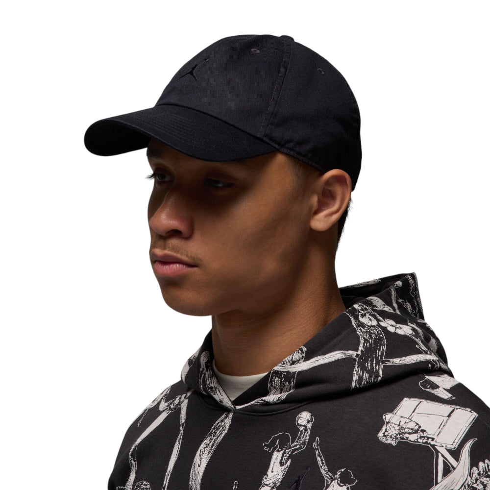 JORDAN Club Unstructured Curved-Bill Hat Black HQ1963-011