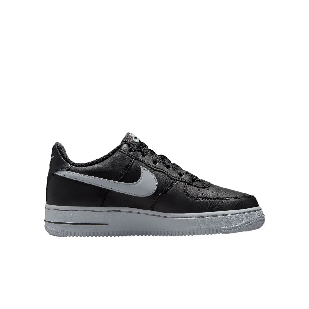 NIKE Air Force 1 Black & Wolf Grey Gs HQ3807-001