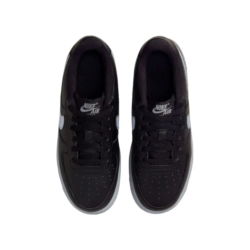 NIKE Air Force 1 Black & Wolf Grey Gs HQ3807-001
