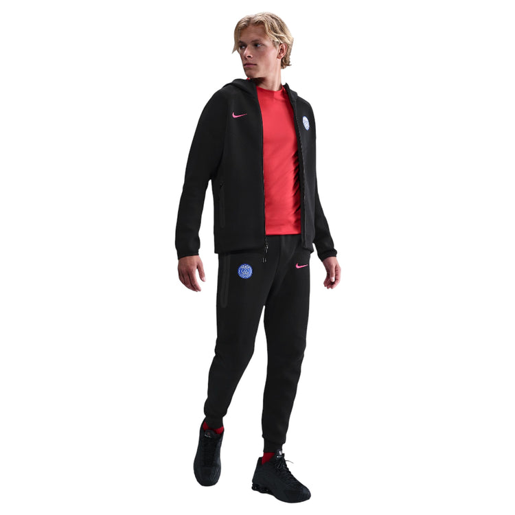 NIKE Paris Saint-Germain Tech Windrunner Total 90 Soccer Fleece Full-Zip Hoodie Black HQ3872-010