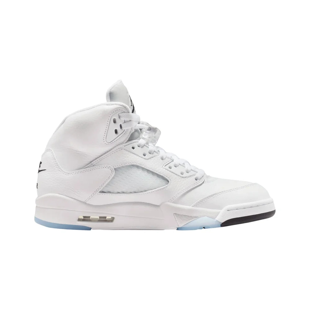 JORDAN Air Jordan 5 Retro OG White Metallic Basketball Sneakers White HQ7978-103