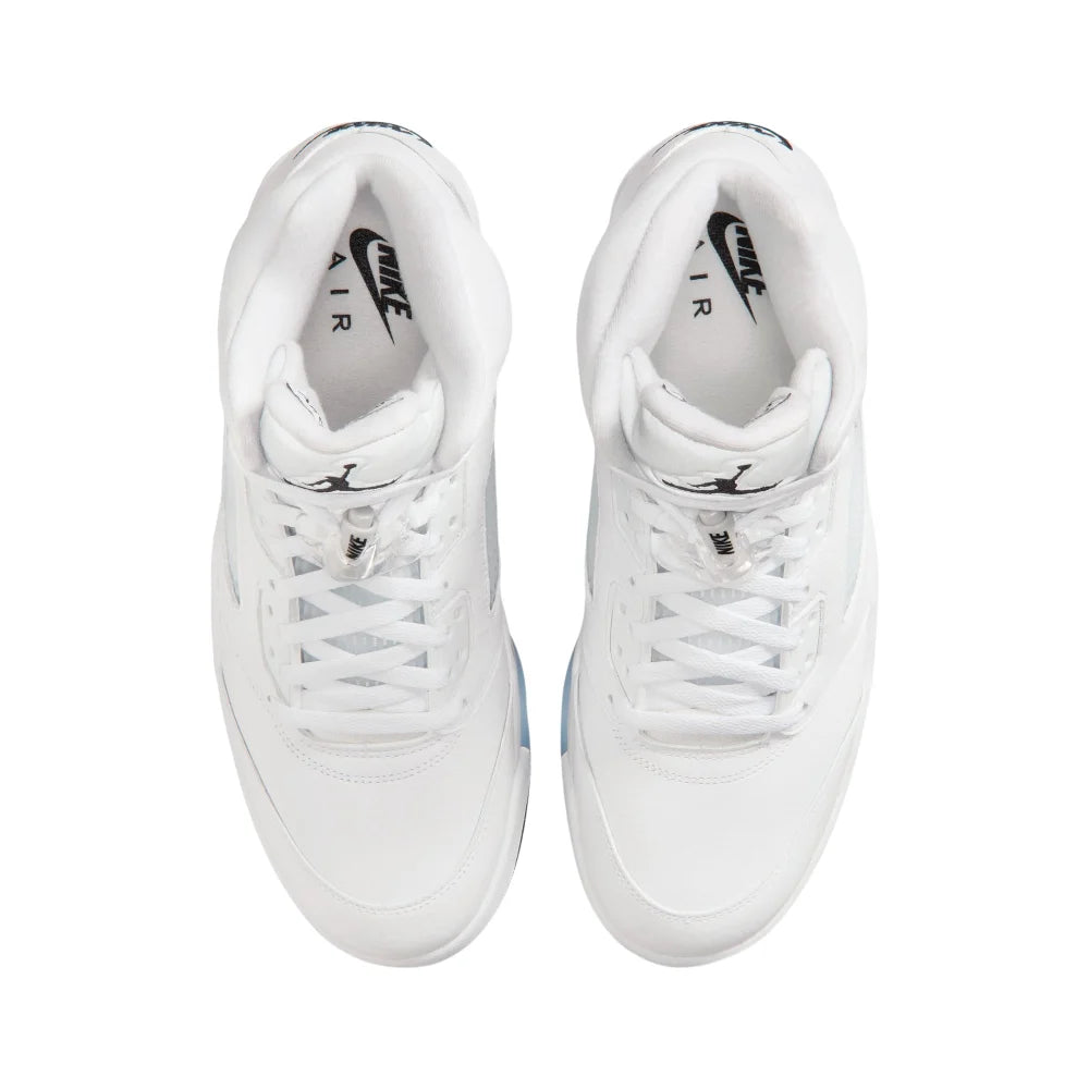 JORDAN Air Jordan 5 Retro OG White Metallic Basketball Sneakers White HQ7978-103