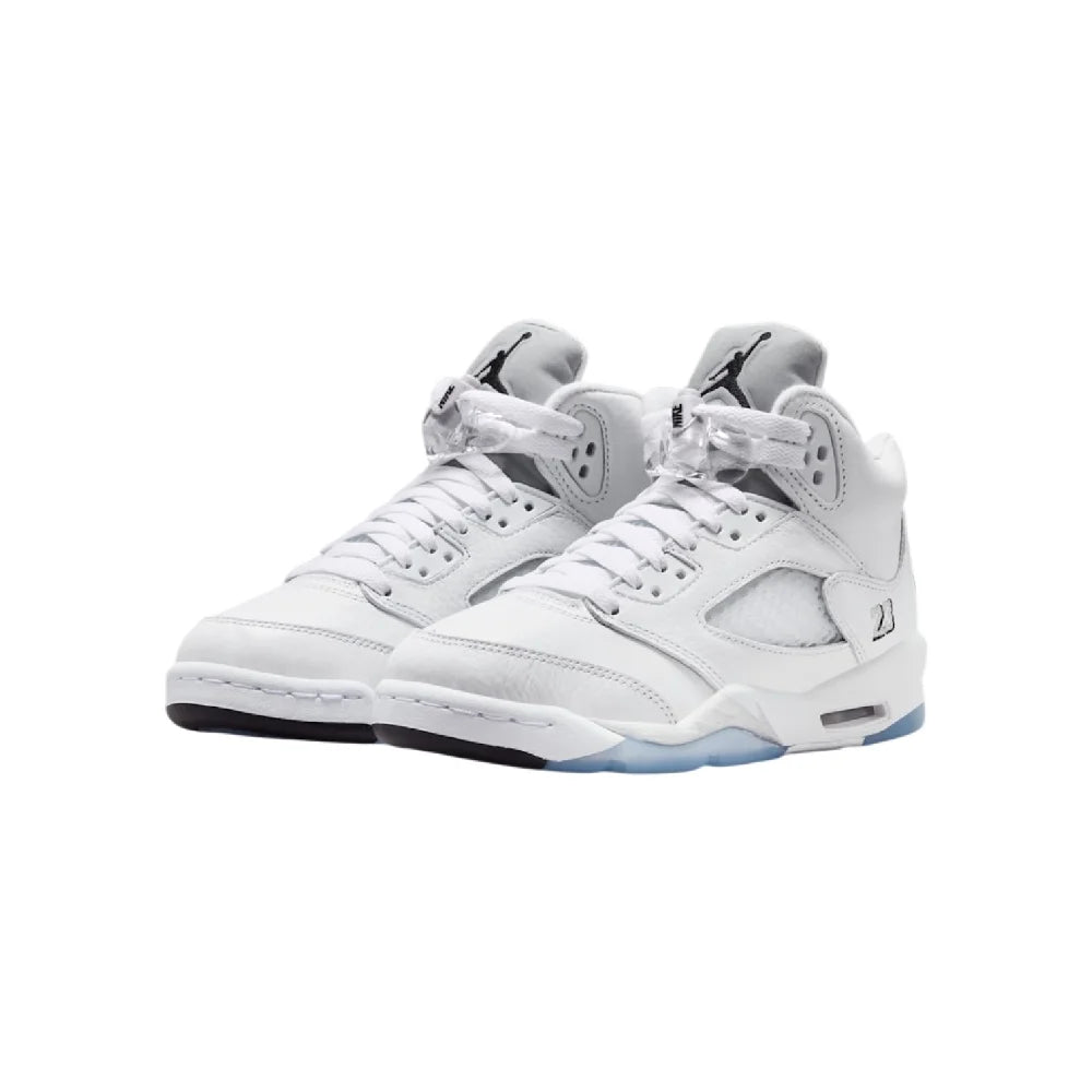 JORDAN Air Jordan 5 Retro OG White Metallic Sneakers GS HQ7980-103