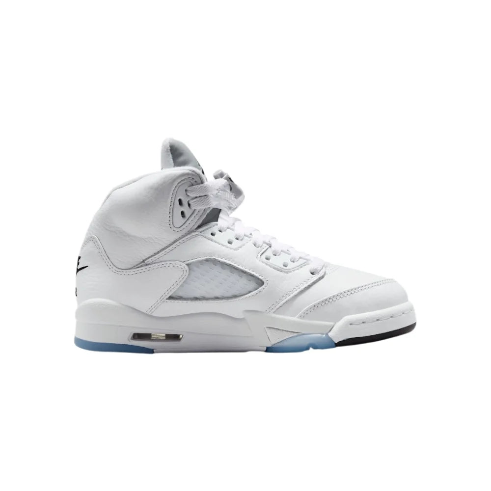 JORDAN Air Jordan 5 Retro OG White Metallic Sneakers GS HQ7980-103