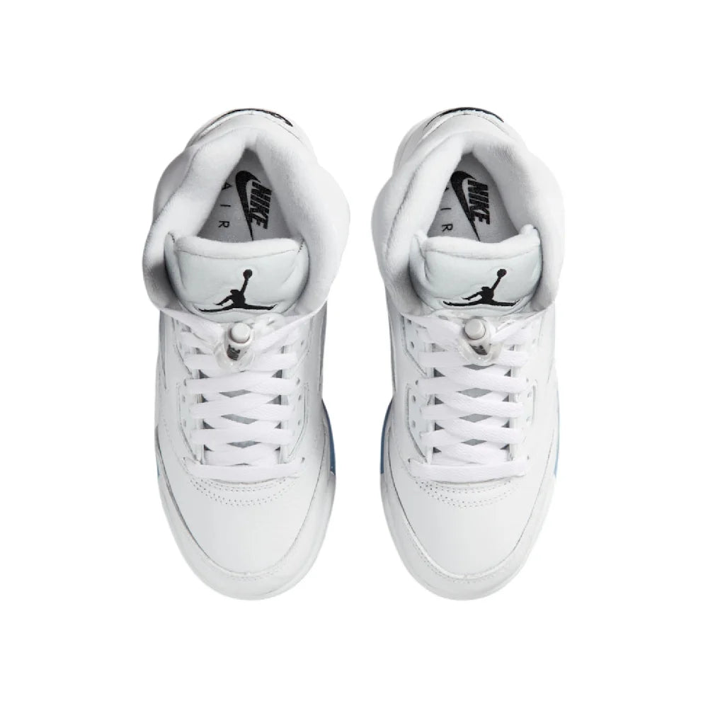 JORDAN Air Jordan 5 Retro OG White Metallic Sneakers GS HQ7980-103