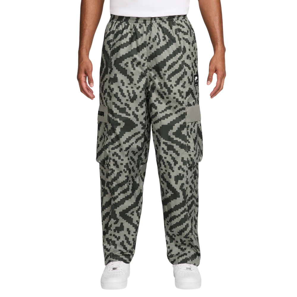 NIKE Air Woven Cargo All-over Print Pant Brown Black HQ9468-320