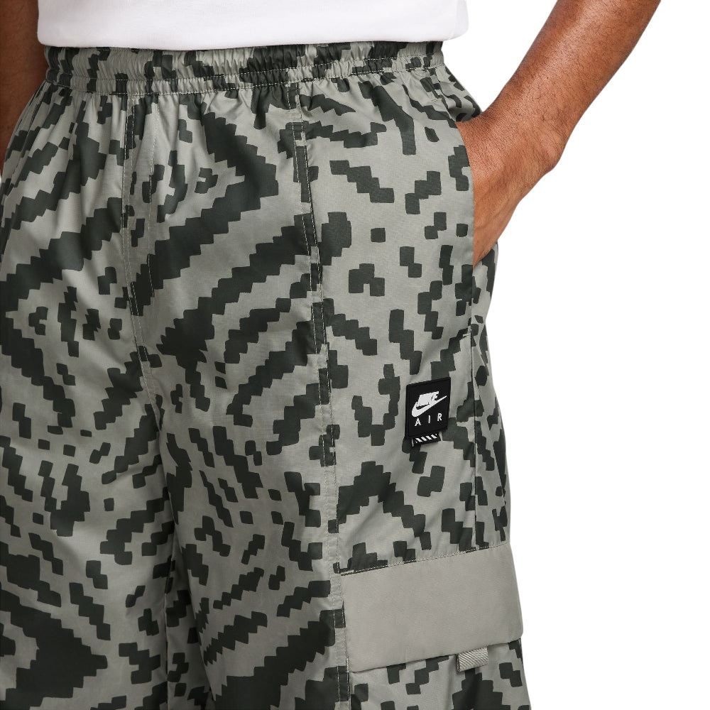 NIKE Air Woven Cargo All-over Print Pant Brown Black HQ9468-320