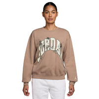 JORDAN Brooklyn Fleece Graphic Crewneck Sweatshirt Brown HV0472-200