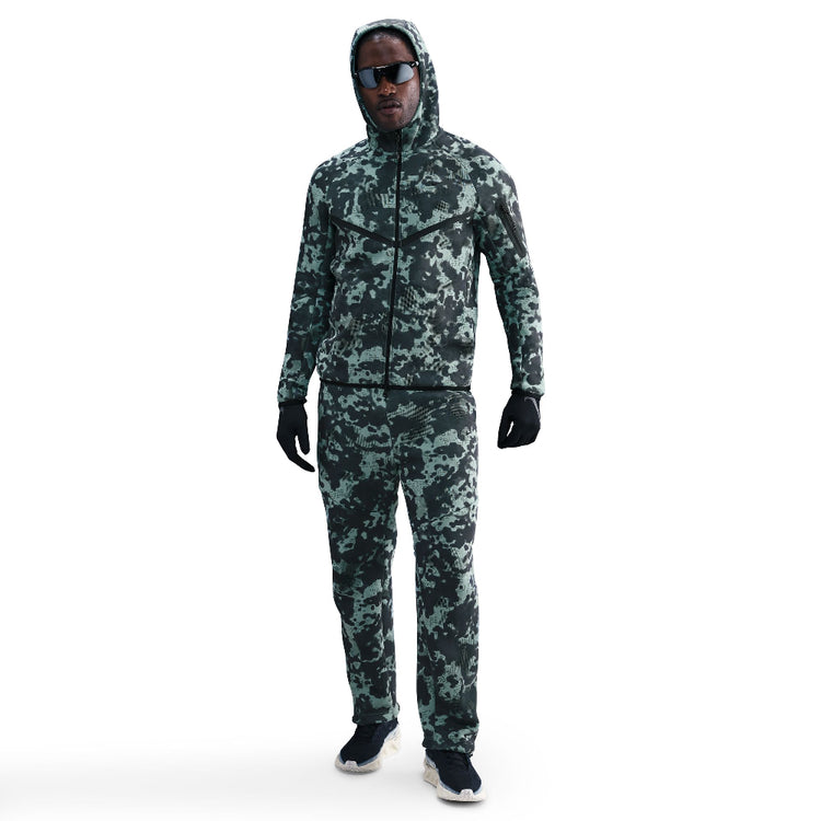 NIKE Tech Full-Zip Fleece Camo Windrunner Jacket Grey HV0955-017